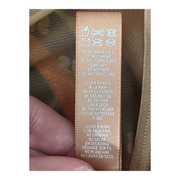 SKIMS bodysuit After Hours sheer light tan size X-Large XL - Picture 7 of 8